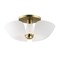 Maxim Lighting Poppy 18'' Flush Mount, White/Satin Brass 11399WTSBR - alternate 1